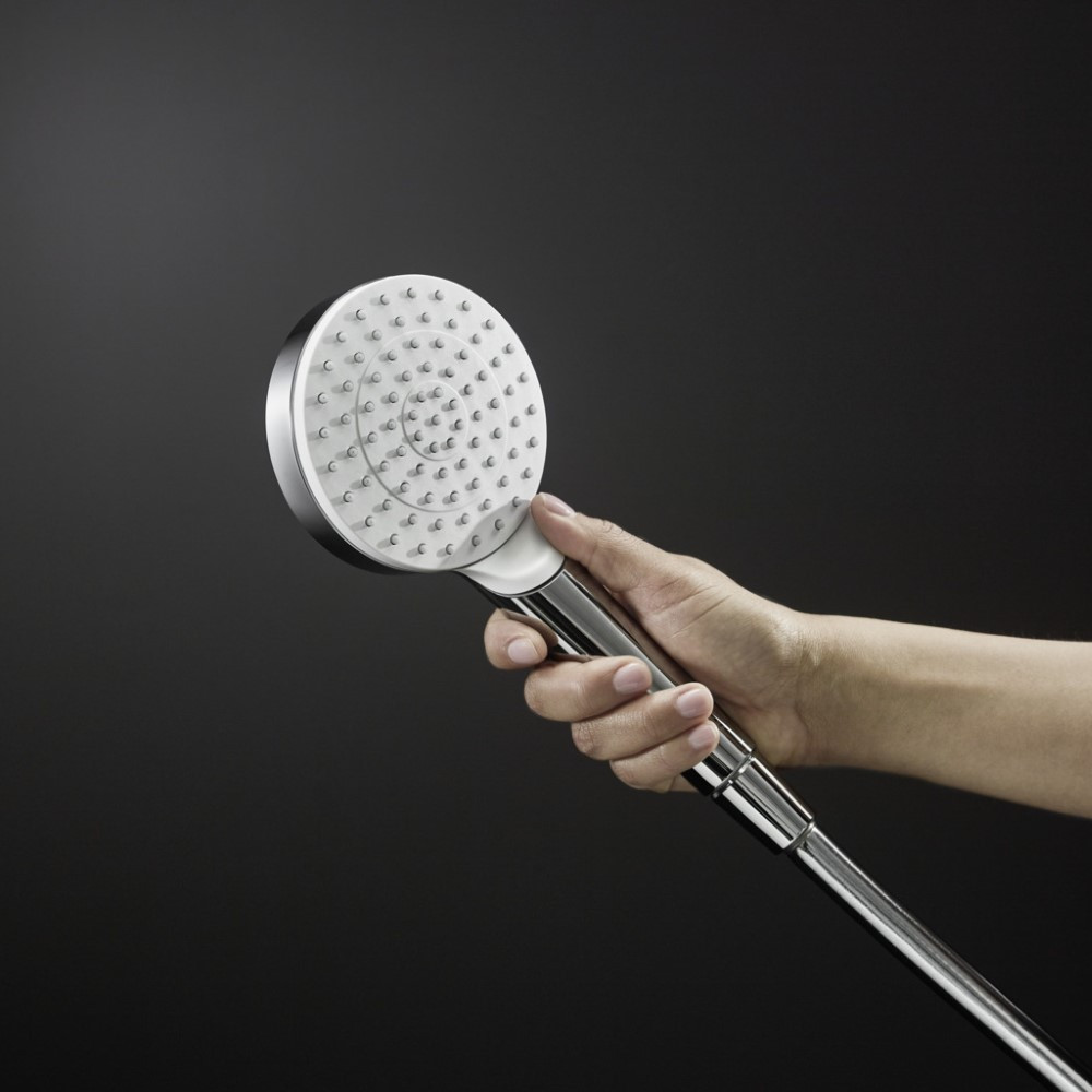 Ambiance du pommeau de douche HANSGROHE Crometta Ecosmart+ blanc/chromé