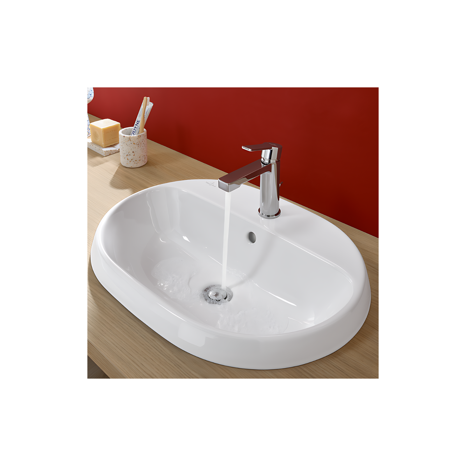 Mitigeur Lavabo Villeroy & Boch Architectura – Robinet Salle De Bain 1 Levier, Tirette, Économe En Eau, Hauteur Bec 111 Mm, Chromé Élégant