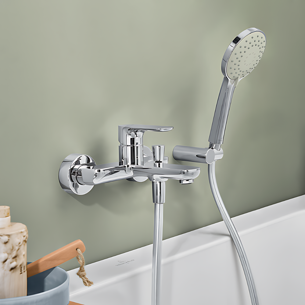 Mitigeur bain douche mécanique VILLEROY ET BOCH O novo Chrome TVT10400100061 | Batinea