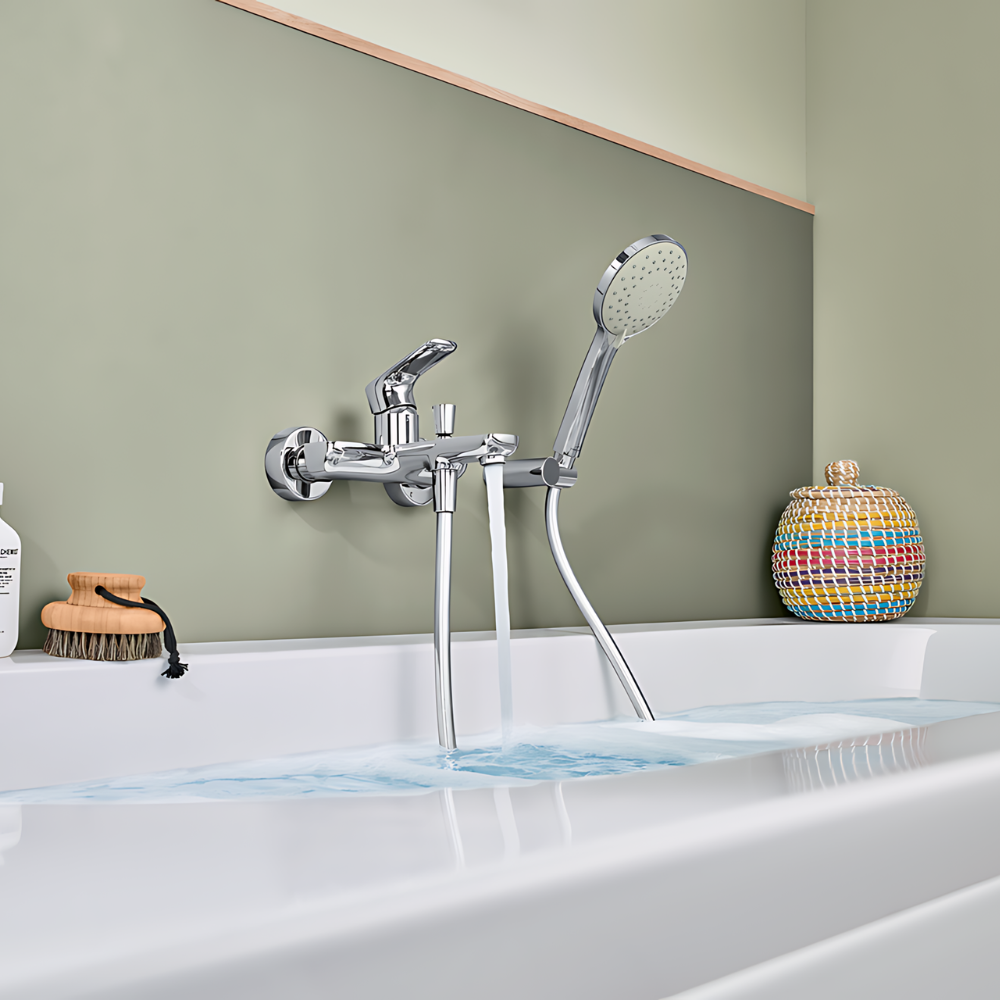 Mitigeur bain douche mécanique VILLEROY ET BOCH O novo Chrome TVT10400100061 | Batinea