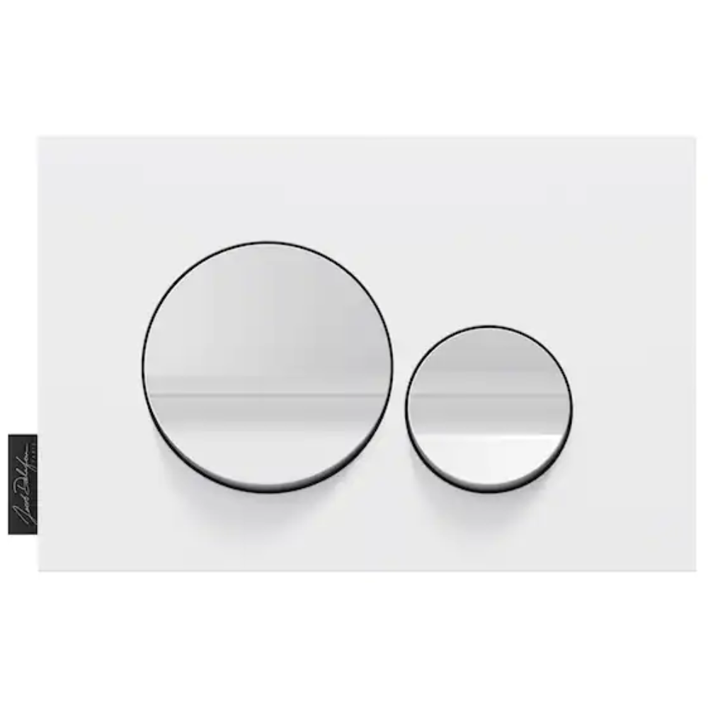 Plaque de commande JACOB DELAFON, double touches rondes | Batinea