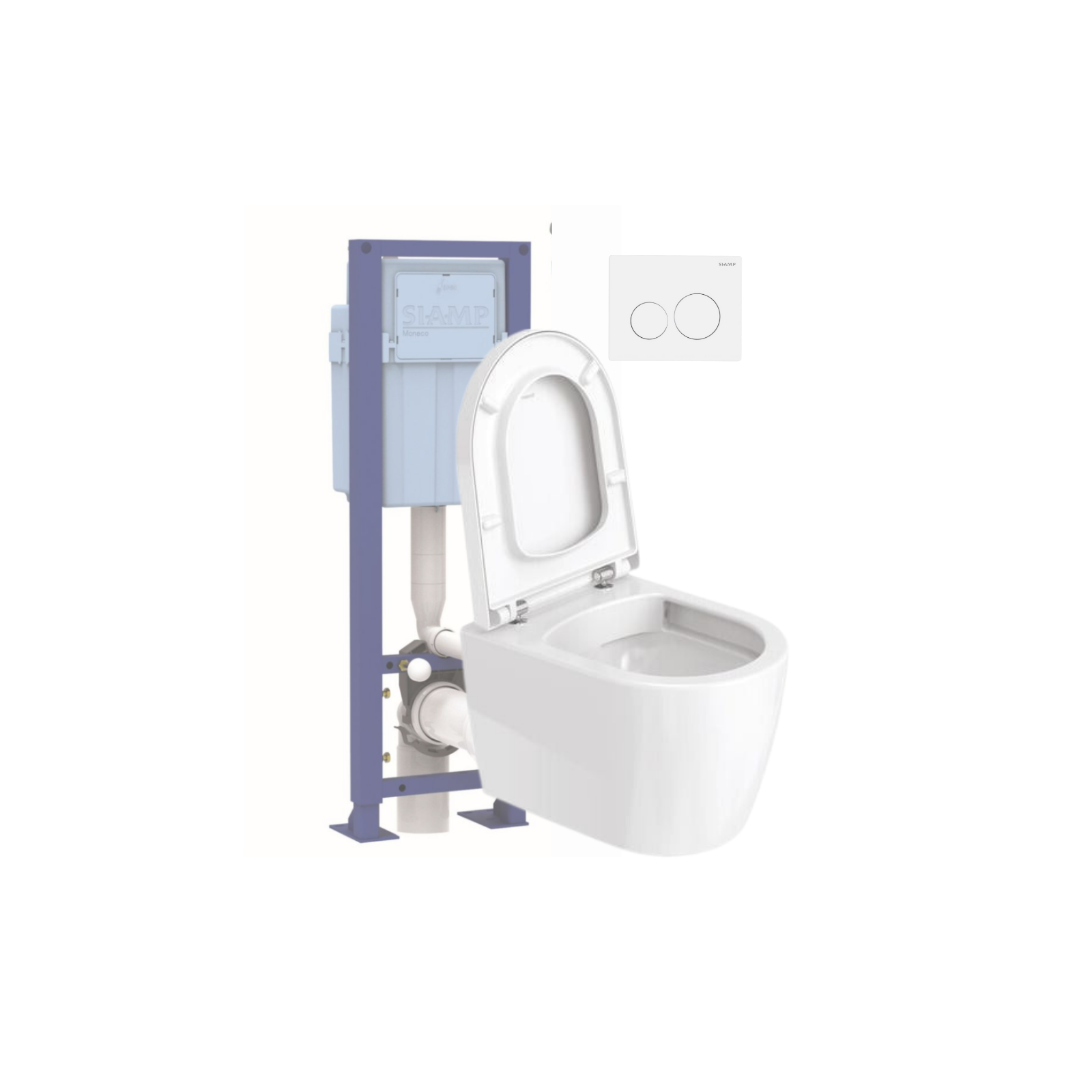 Pack WC suspendu compact sans bride DURAVIT Me by Starck| Batinea