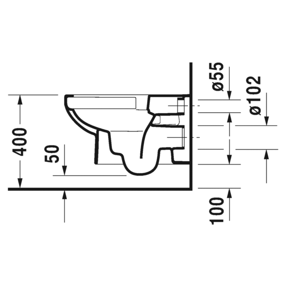 Pack WC suspendu sans bride DURAVIT Duravit No.1| Batinea