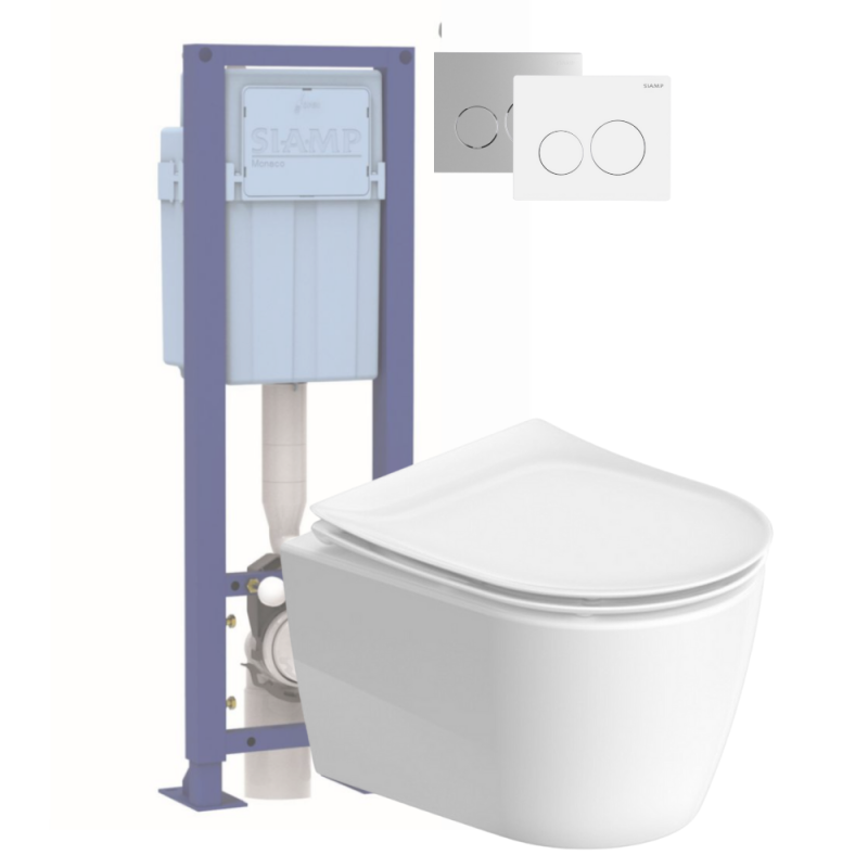 Pack WC suspendu sans bride DURAVIT Soleil by Starck