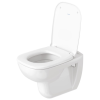 Pack WC suspendu DURAVIT D-code avec abattant + bati support SIAMP + Plaque de commande