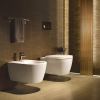 Pack WC suspendu sans bride DURAVIT Me by Starck + bâti support SIAMP + plaque