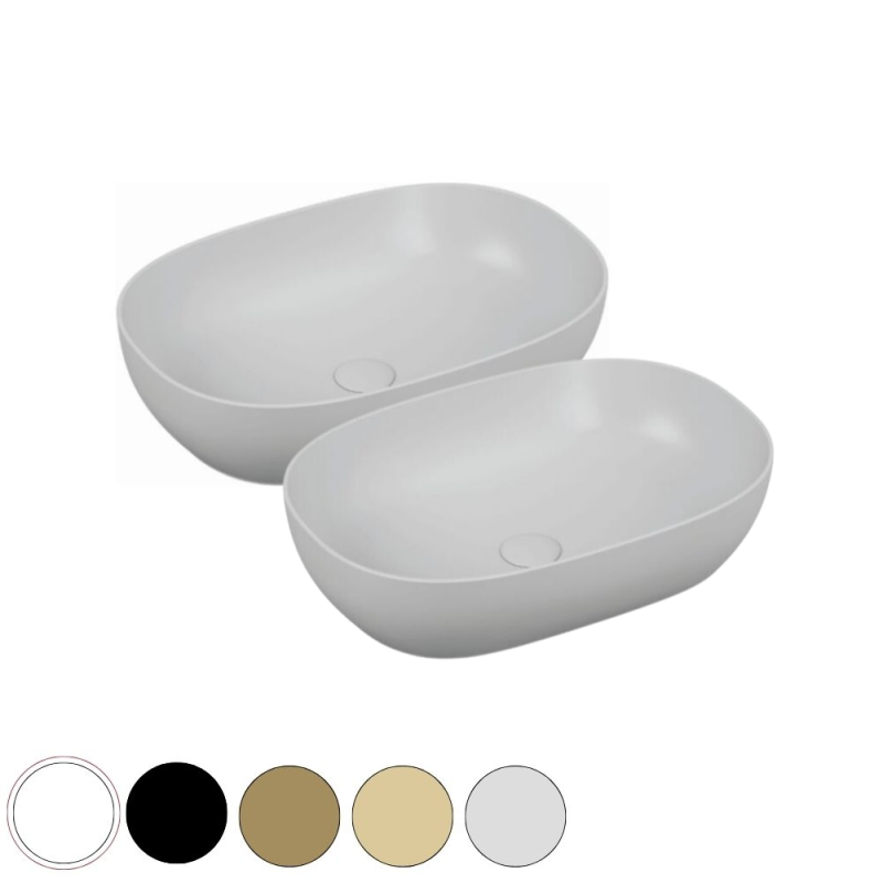Lavabo double vasque à poser ovale VITRA Outline