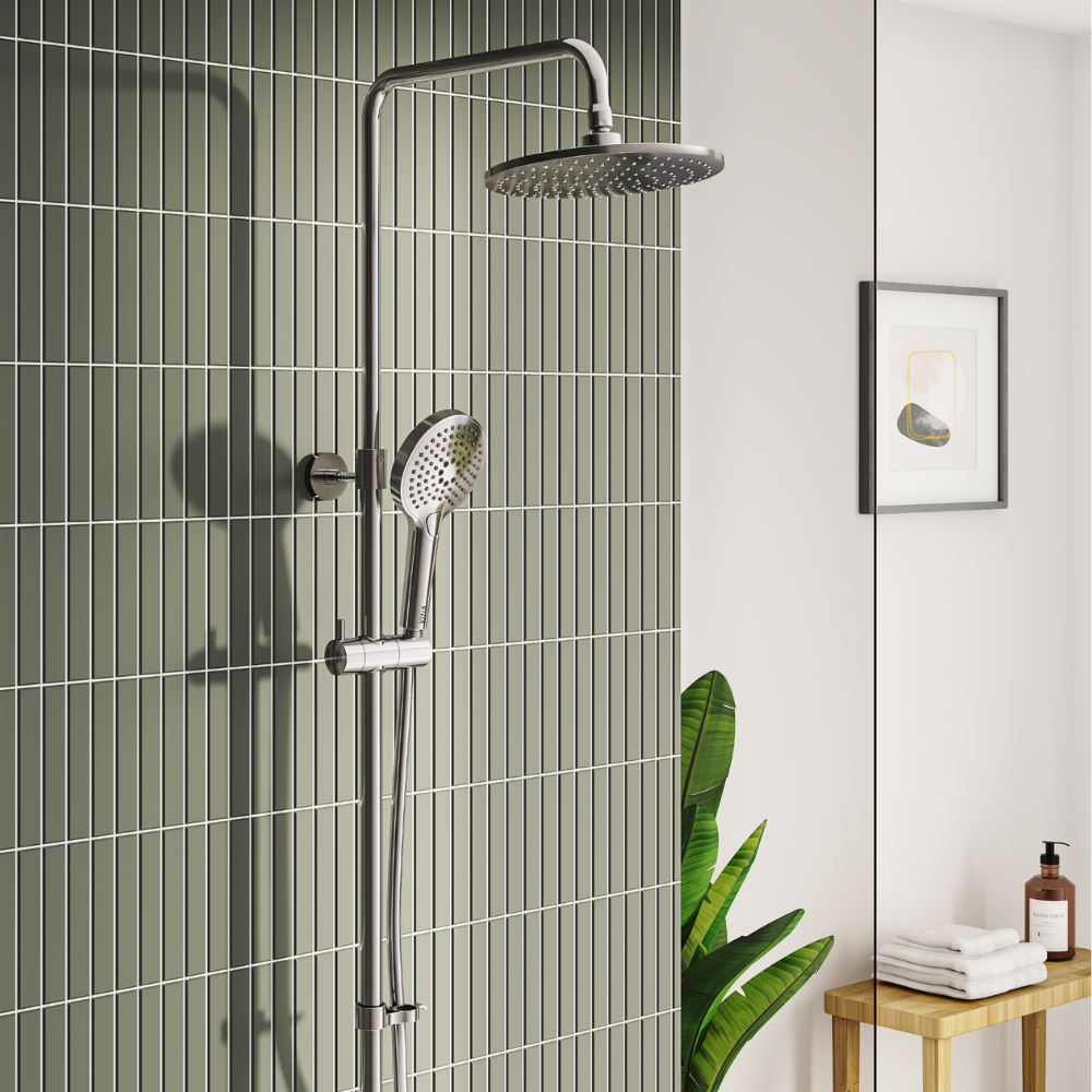 Aquaheat Joy 220 thermostatique VITRA dans salle de bain moiderne