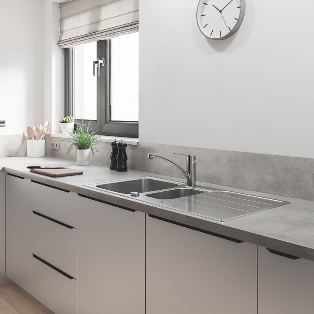 Robinet de cuisine GROHE Quickfix Start 2021 ouverture froide dans cuisine