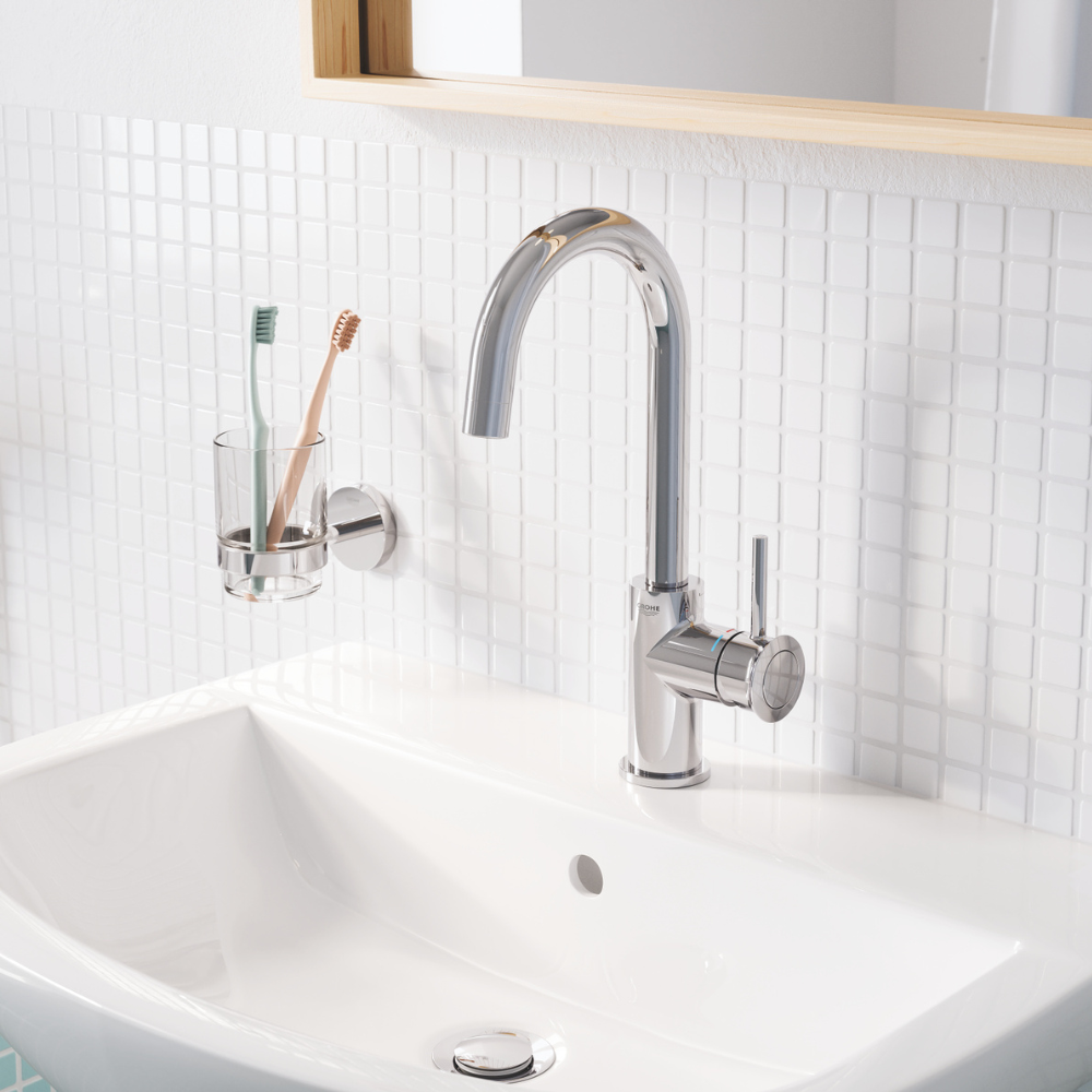 Mitigeur lavabo GROHE Quickfix Start Classic taille L chromé avec ou sans nettoyant | Batinea