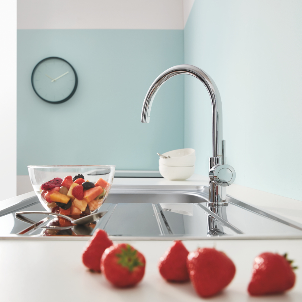 fruit et Robinet de cuisine GROHE Quickfix Start Classic chromé