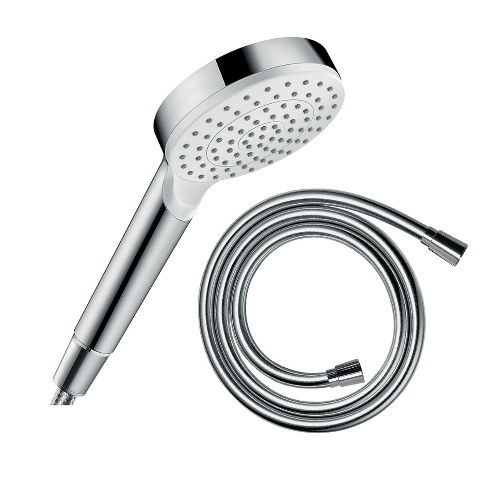 Pommeau de douche HANSGROHE Crometta + Flexible Isiflex 160 cm chromé
