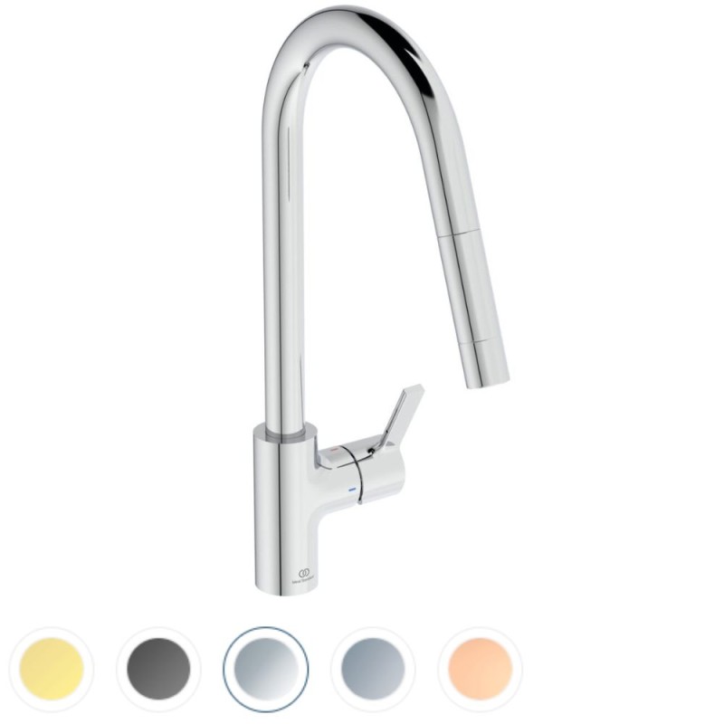 Robinet cuisine IDEAL STANDARD Gusto douchette exctractible
