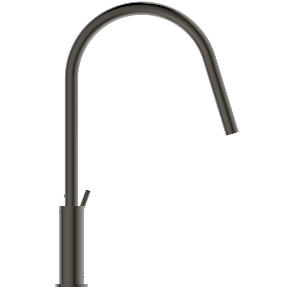 Robinet de cuisine IDEAL STANDARD Gusto rond gris magnetique