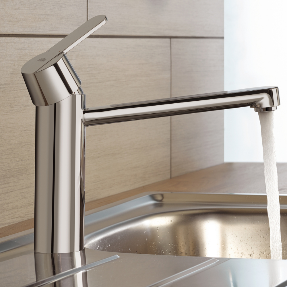 Robinet de cuisine GROHE Get chromé | Batinea