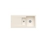 Evier 1 bac 1/2 VILLEROY ET BOCH Siluet 60 R Crème CeramicPlus