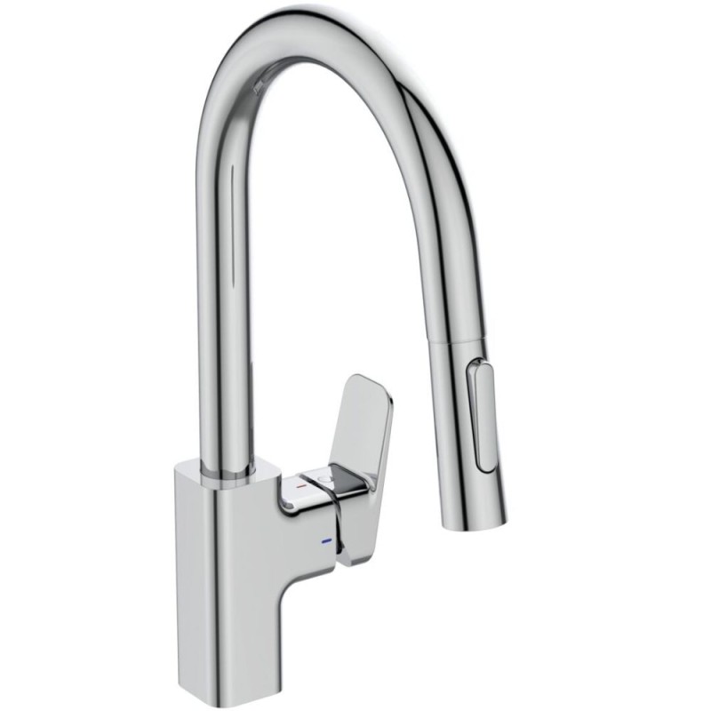 Robinet cuisine IDEAL STANDARD Blue Start douchette exctractible