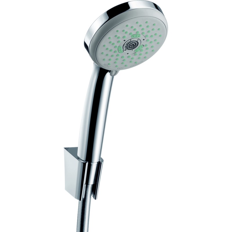 Ensemble support mural et douchette Multi avec flexible de douche 125 cm chromé Hansgrohe Croma 100