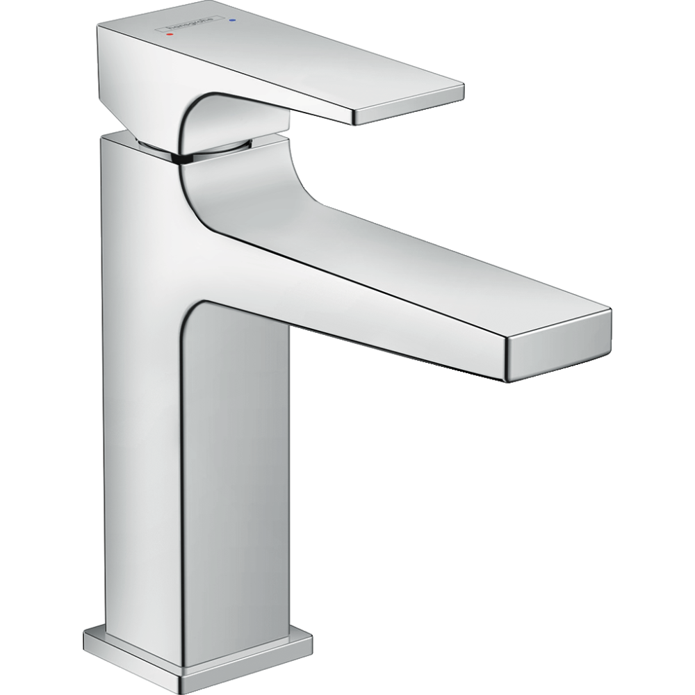 Mitigeur lavabo HANSGROHE Metropol 110 poignée manette noir chrome brossé + nettoyant Briochin| Batinea