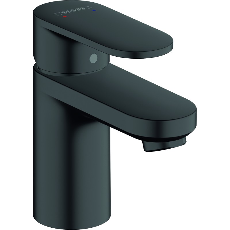 Mitigeur lavabo HANSGROHE Vernis Blend 70 Noir mat avec tirette et vidage synthétique