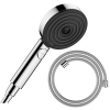 Pommeau de douche HANSGROHE Pulsify Select EcoSmart 105 3 jets relaxation chromé + flexible de douche HANSGROHE Designflex 125 c