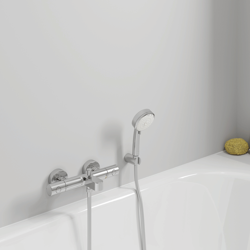 zoom Robinet bain douche thermostatique GROHE Grohtherm 800 Cosmopolitan 1/2