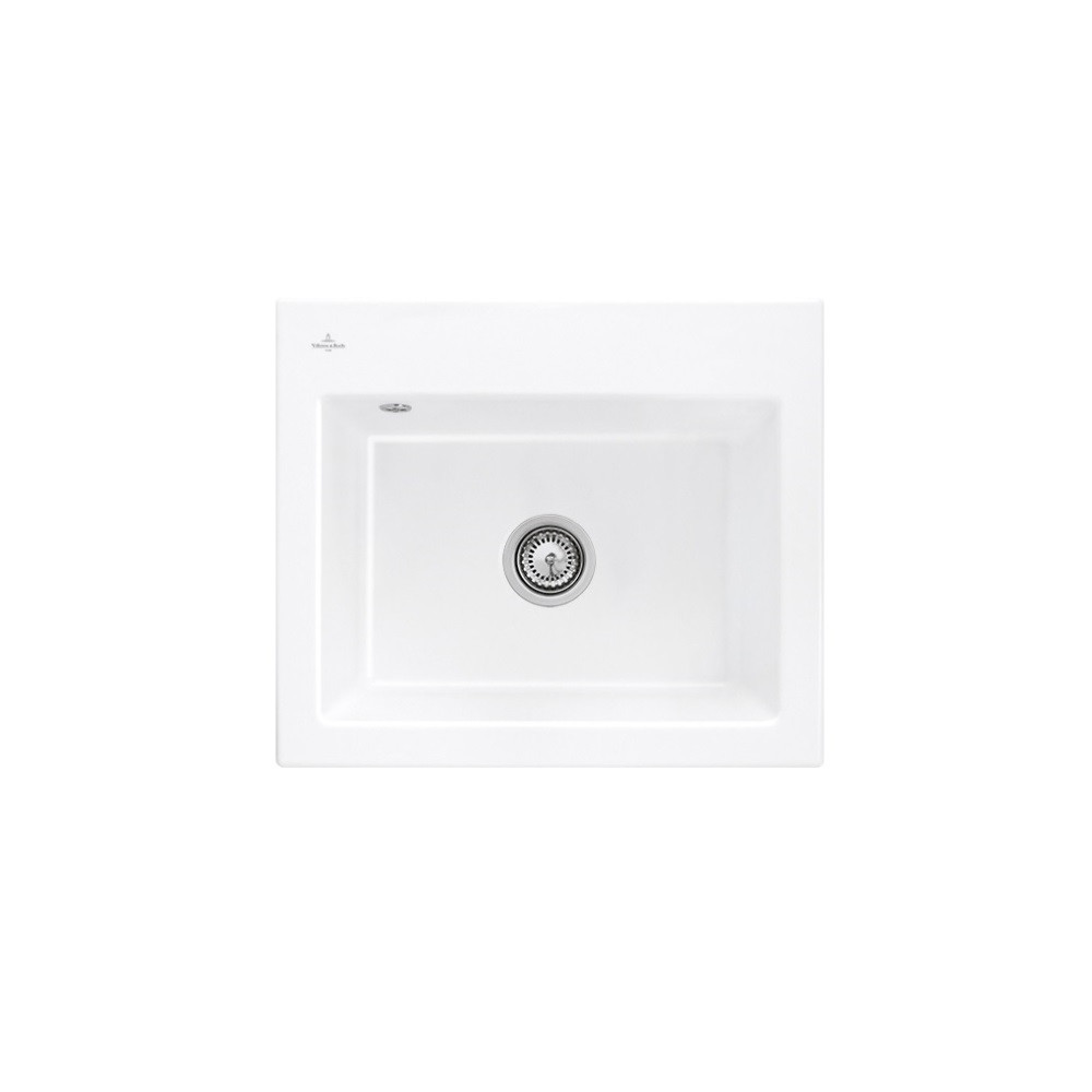 Evier VILLEROY ET BOCH Subway 60 S 60 x 51cm sans egouttoir Snow White CeramicPlus