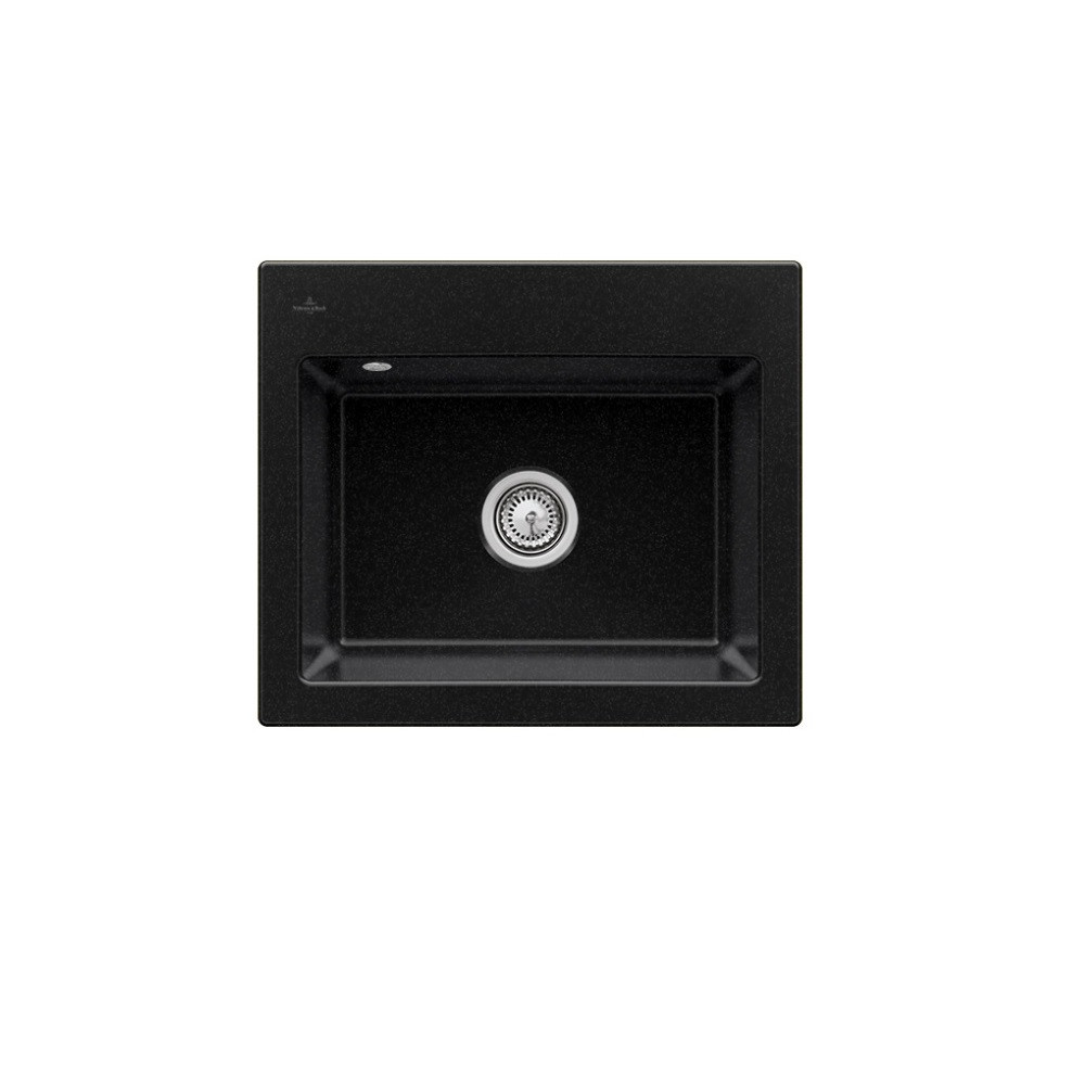 Evier VILLEROY ET BOCH Subway 60 S 60 x 51cm sans egouttoir Chromite CeramicPlus