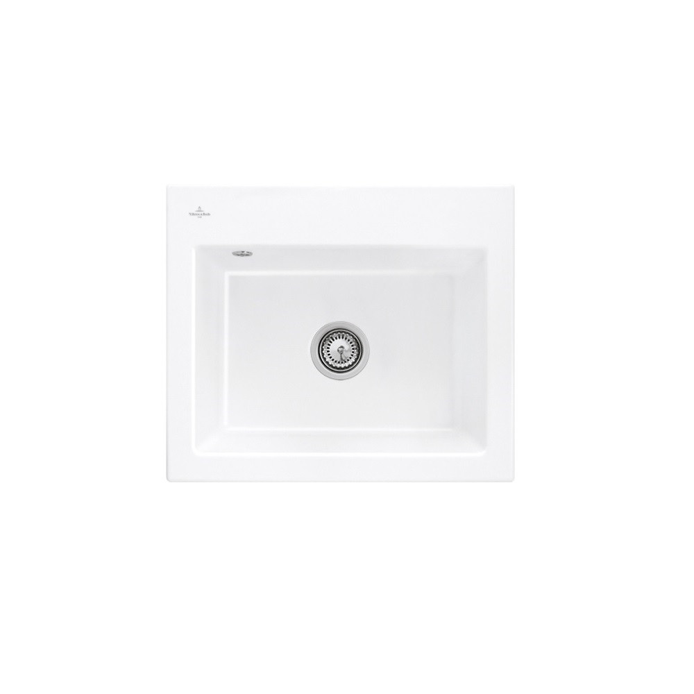 Evier VILLEROY ET BOCH Subway 60 S 60 x 51cm sans egouttoir Blanc CeramicPlus