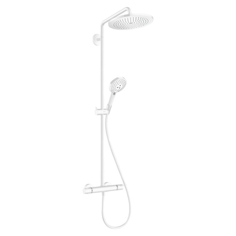 colonne de douche thermostatique HANSGROHE Croma Select S 280 EcoSmart blanc mat