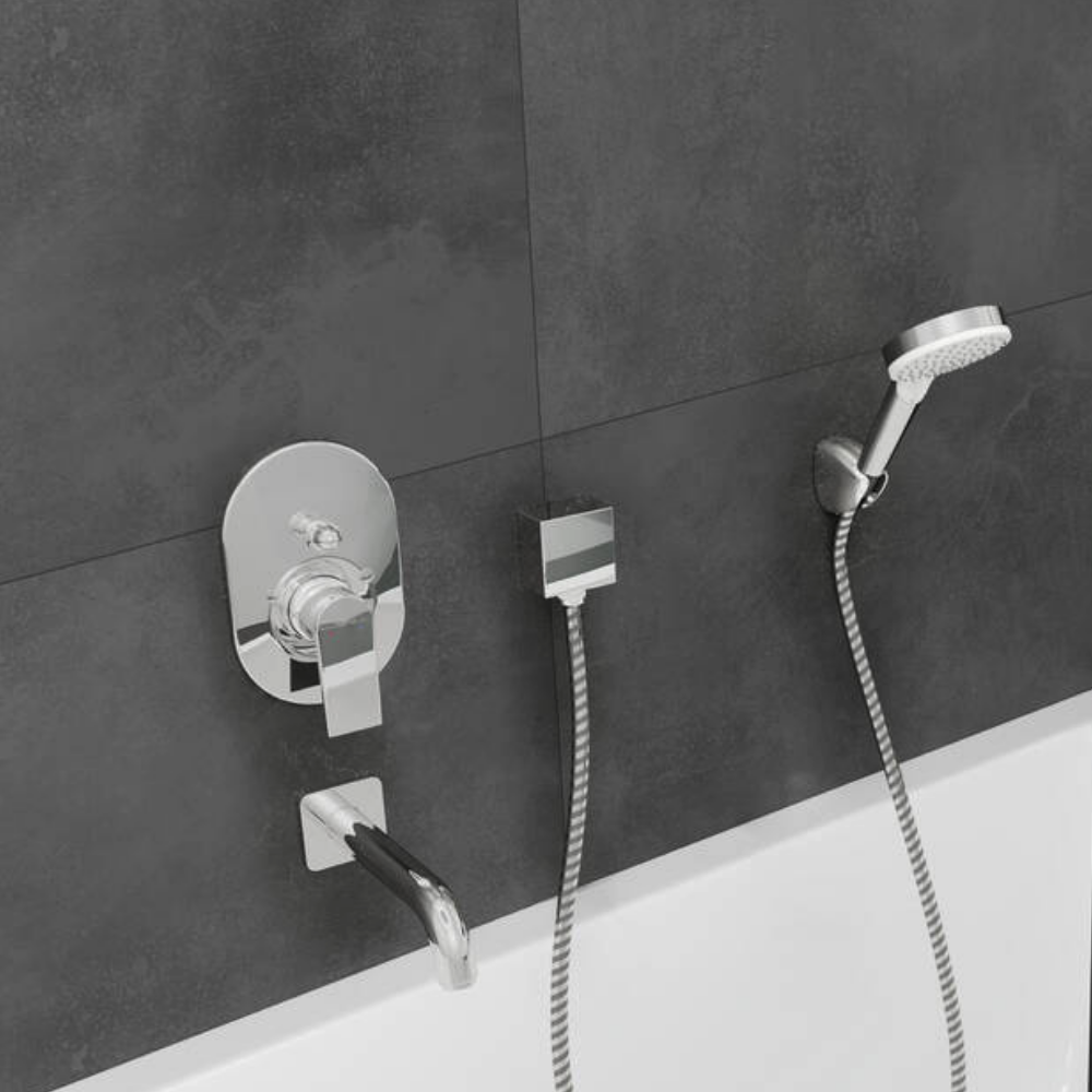 Ambiance coude de raccordement HANSGROHE FixFit Square Chromé
