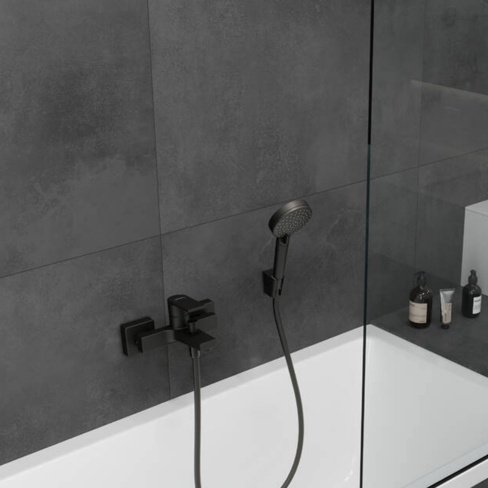 Ambiance Support douchette mural HANSGROHE Porter'S Noir mat
