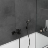 Ambiance Support douchette mural HANSGROHE Porter'S Noir mat