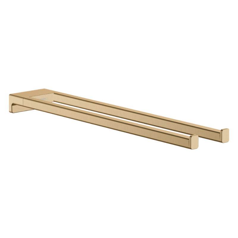 Porte-serviettes double branche 450 mm bronze brossé Hansgrohe AddStoris