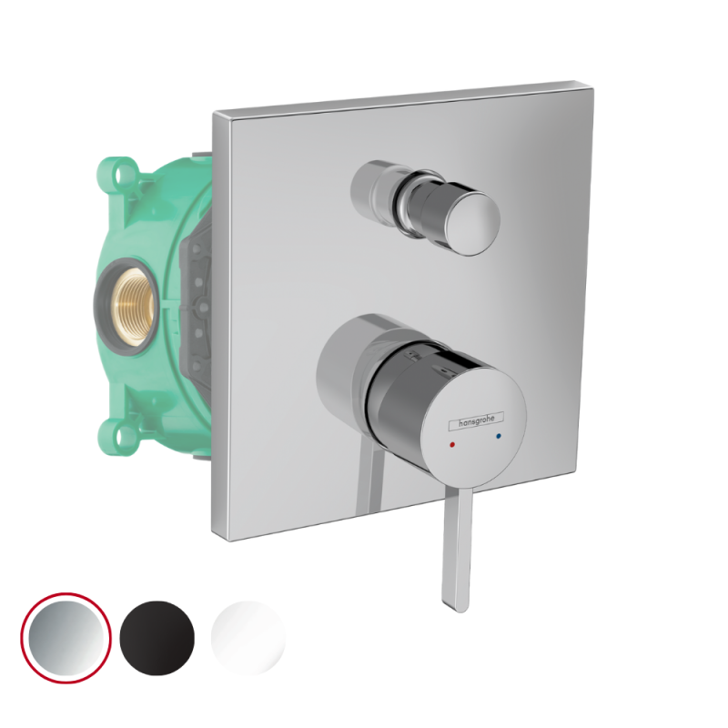 Façade robinet encastré mécanique 2 sorties HANSGROHE Finoris