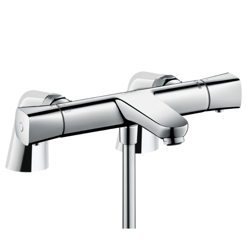 Mitigeur baignoire thermostatique HANSGROHE Ecostat Universal chromé avec colonnettes