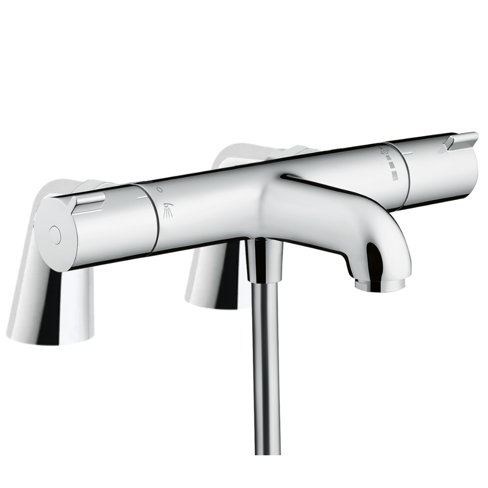 Mitigeur baignoire thermostatique HANSGROHE Ecostat 1001 CL chromé avec colonnettes