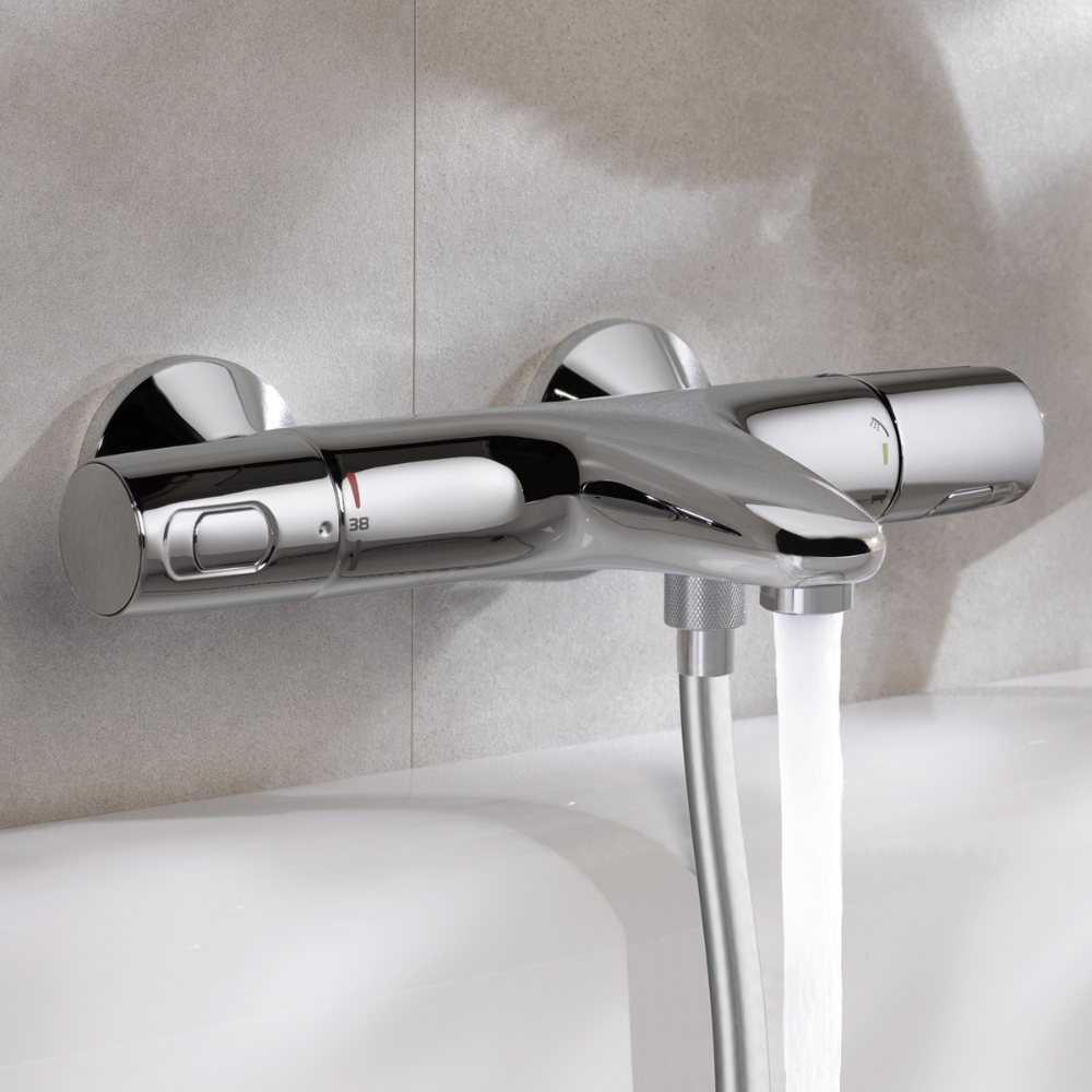 Pack mitigeur bain douche GROHE Precision Trend avec douchette 3jets Vitalio Comfort 110 et flexible 175 cm | Batinea