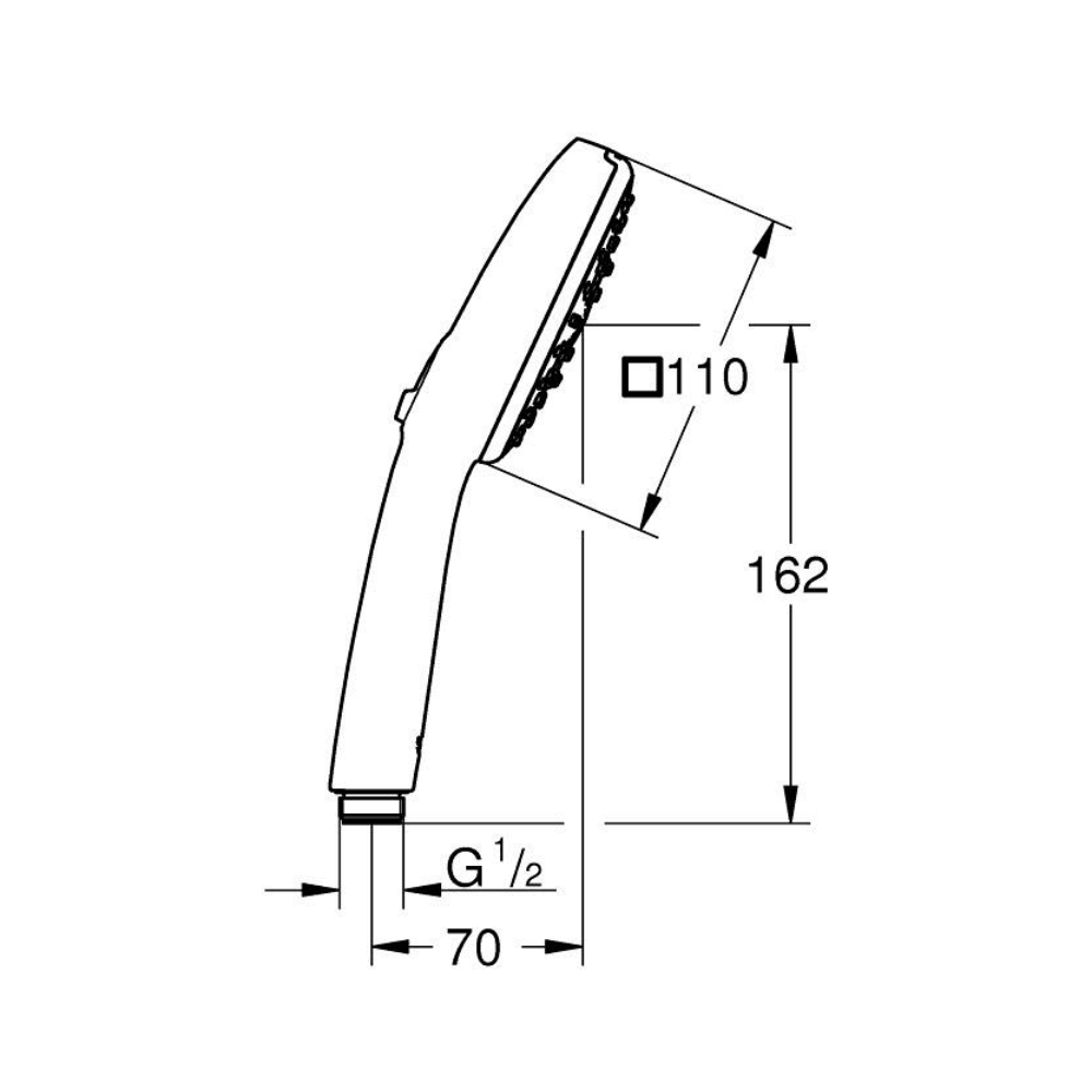 Pack mitigeur bain douche GROHE Precision Trend avec douchette 3jets Vitalio Comfort 110 et flexible 175 cm | Batinea