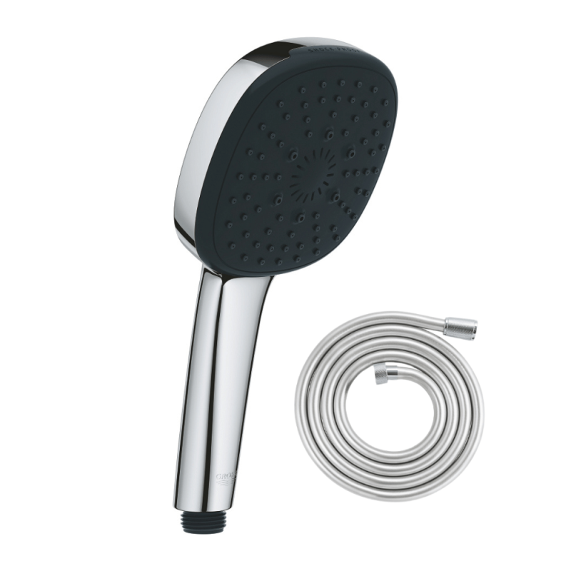 Douchette 3 jets GROHE Vitalio Comfort 100 chromé avec flexible 200 | Batinea