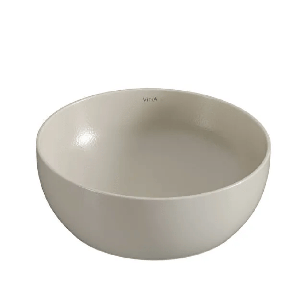 Vasque ronde recyclée VITRA Outline compact 41x41 cm beige mat