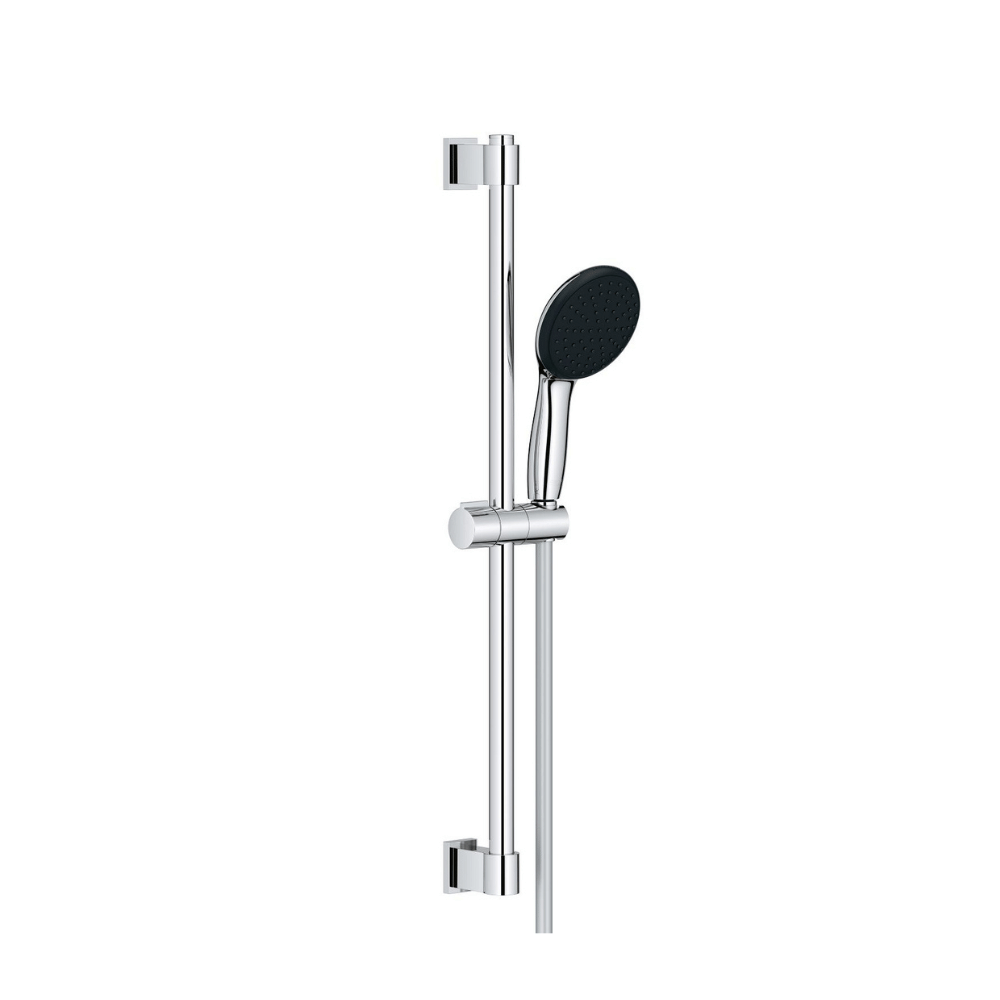 Mitigeur baignoire GROHE Grohtherm et douchette + barre de douche + porte savon GROHE Tempesta