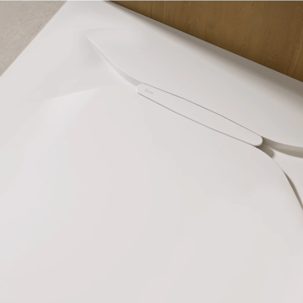 cache bonde Receveur de douche KINEDO Kinediva 120X90 Blanc