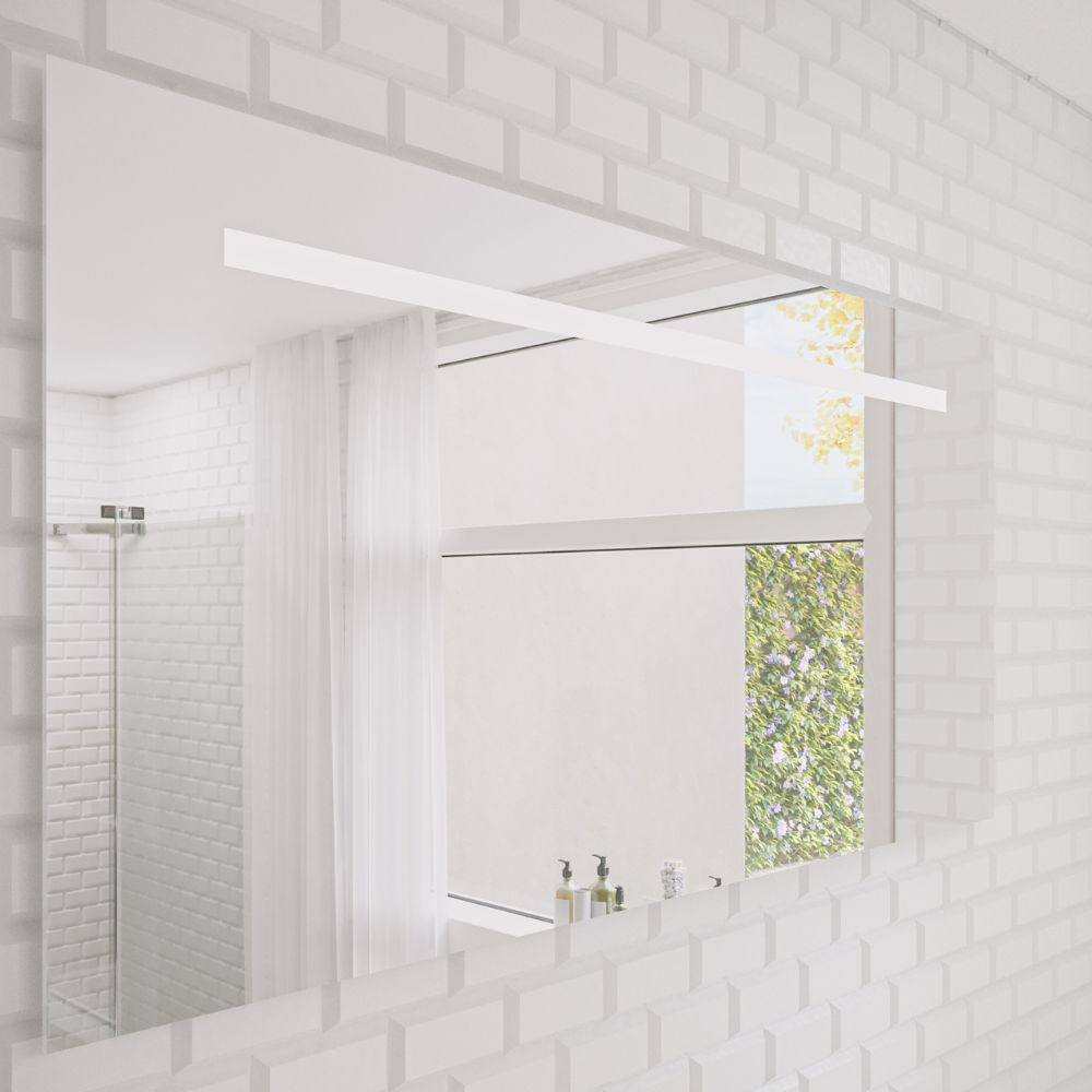 Meuble double vasque BURGBAD Olena + miroir + colonne | Batinea