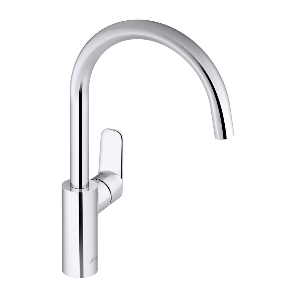 Robinet cuisine JACOB DELAFON July+ col de cygne et orientable