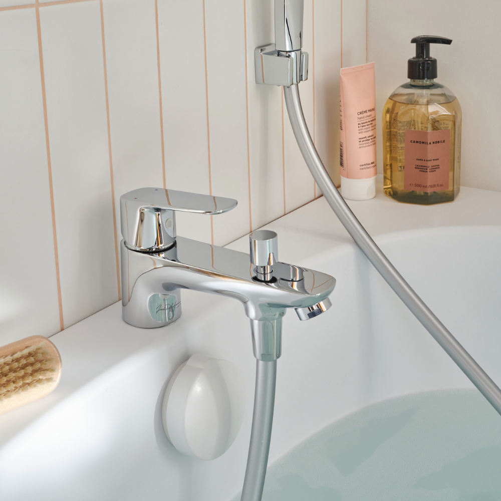 Mitigeur baignoire monotrou JACOB DELAFON July+ chromé ou noir mat