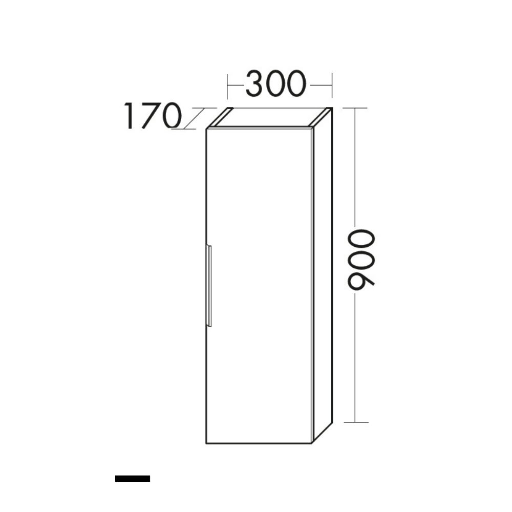 Pack meuble vasque BURGBAD Olena + miroir + colonne