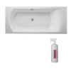 Baignoire droite JACOB DELAFON Ove acrylique avec nettoyant