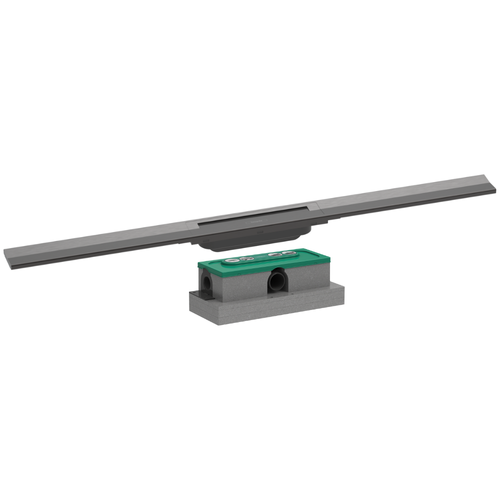 Caniveau de douche HANSGROHE RainDrain Flex 90 + Corps encastré | Batinea