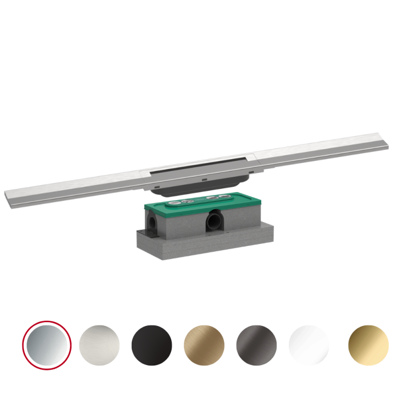 Caniveau de douche HANSGROHE RainDrain Flex 80 + Corps encastré | Batinea